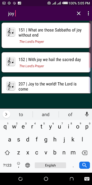 Mountain of Fire Audio Hymnal Screenshot 3