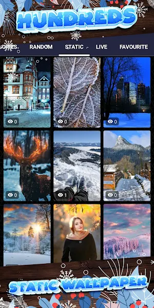 winter aesthetic wallpaper Screenshot 3