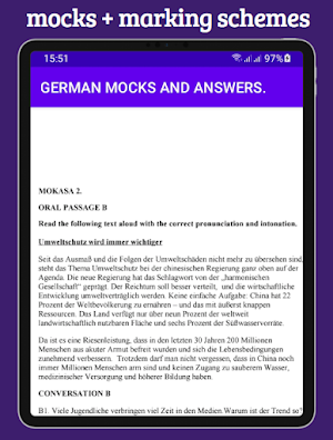 German: mocks & answers Screenshot 3