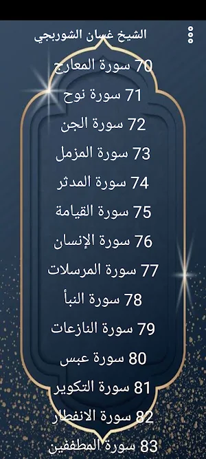 غسان الشوربجي قرآن بدون نت Screenshot 3