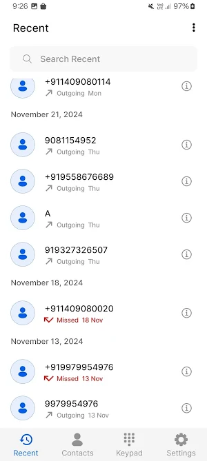 Contacts Screenshot 0