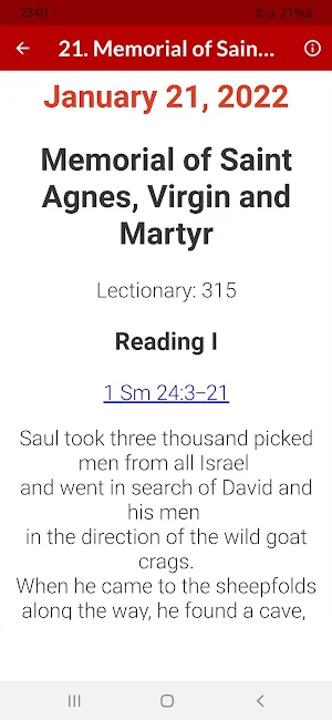 Catholic Daily Readings 2022 Screenshot 2