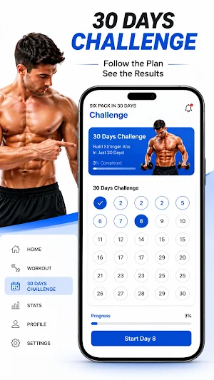 Six Pack Abs in 30 Days Screenshot 1
