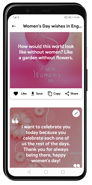 Happy Women's Day Wishes Screenshot 2