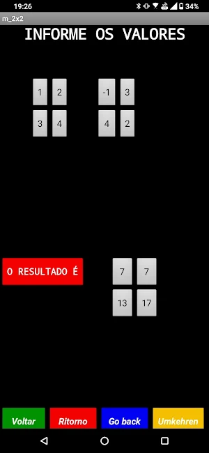 Mult Mat four flags - Matrizes Screenshot 2