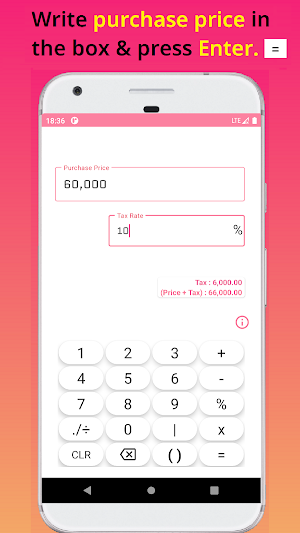 Sales Tax Calculator - Easy Screenshot 0