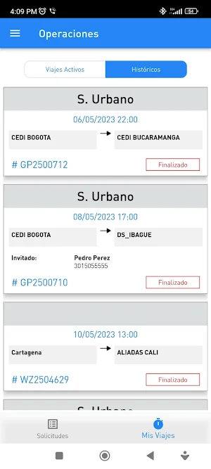 Trip Request Screenshot 2