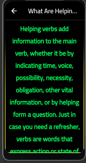helping verbs Screenshot 0