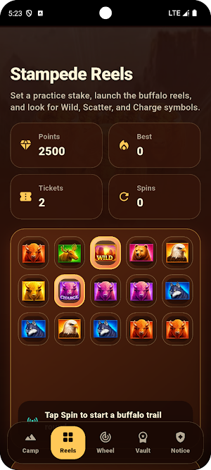 Crazy Buffalo Slots Screenshot 2