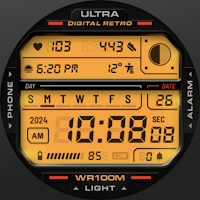 ULTRA Digital Retro watch face