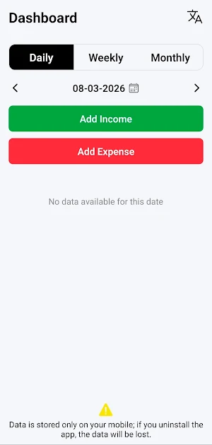 Income & Expense Tracker Screenshot 0