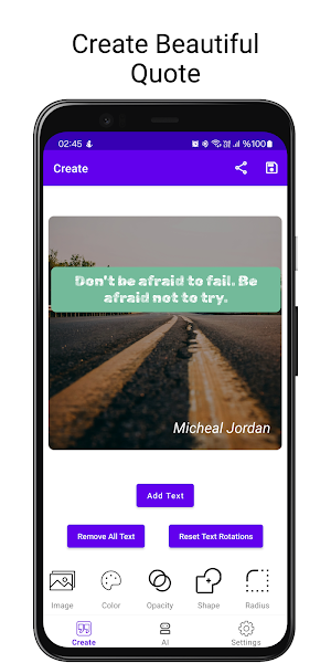 Quotely AI: Quote Creater Screenshot 0