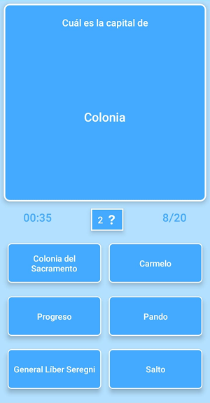 Mapa de Uruguay - Quiz Screenshot 3