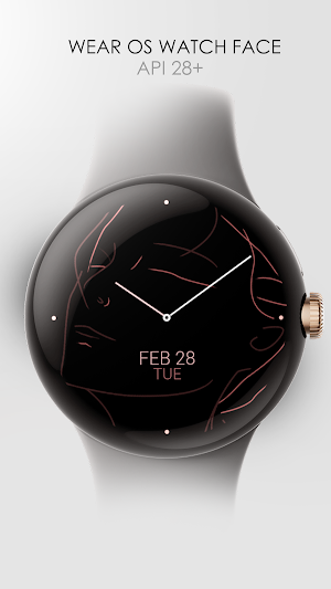 Minimal Art Line v2 watch face Screenshot 0