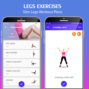 Legs Workout - Slim Legs Exercises Screenshot 1