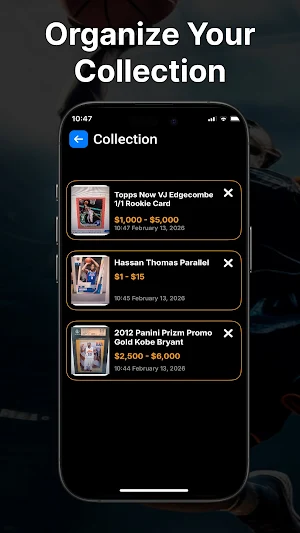 Basketball Card Scanner Screenshot 3
