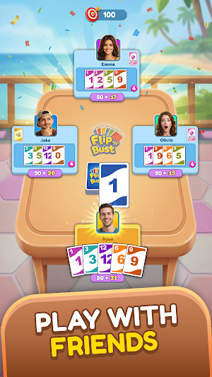 Flip'n'Bust: Family Card Game Screenshot 2