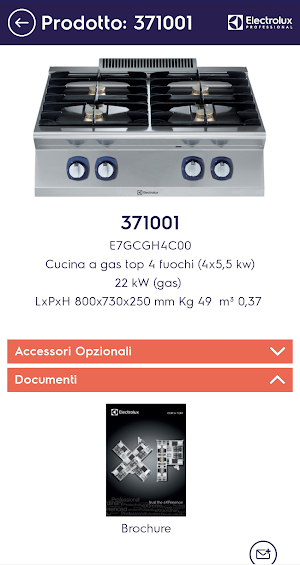 Electrolux Professional Pricelist Screenshot 2