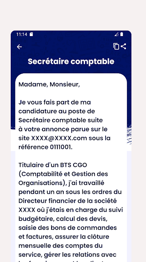 Lettre de motivation Screenshot 2