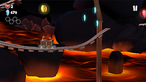 Mine Cart Mountain - 2.5d Platformer Adventure Screenshot 1