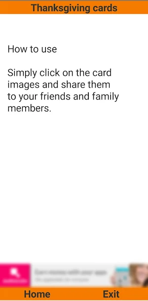 Thanksgiving cards Screenshot 2
