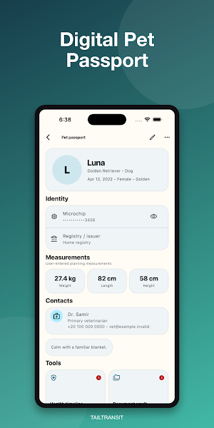 TailTransit — Pet Passport Screenshot 2