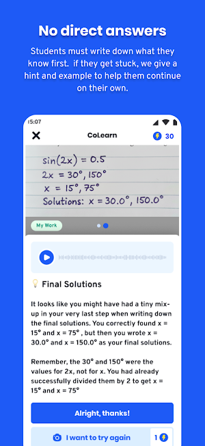 CoLearn Tutor Screenshot 3