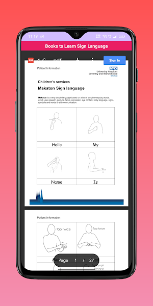 Book to Learn Sign Languag PDF Screenshot 2