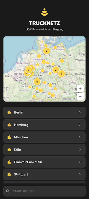 LKW Abschleppdienst Truck-Netz Screenshot 2