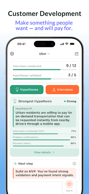 CustDev AI — Validate Product Screenshot 0