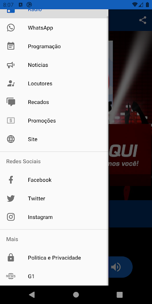 Web Rádio Arco - Íris Screenshot 2