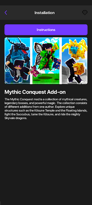 Mythical Creatures Mods MCPE Screenshot 0