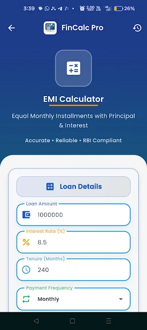 FinCalcPro Screenshot 1