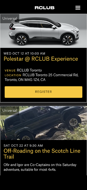 RCLUB Screenshot 2