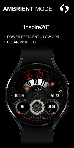Inspire 20 - Analog Watch Face Screenshot 3