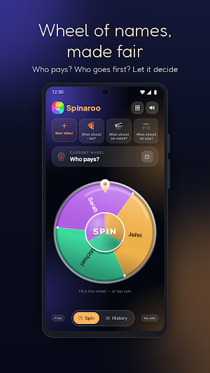 Spinaroo: Spin Wheel of Names Screenshot 2