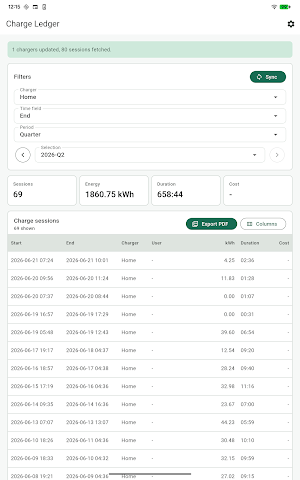 Charge Ledger Screenshot 2