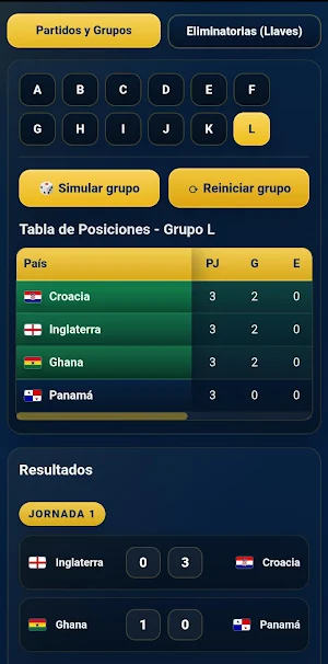 Simulador del Mundial 2026 Screenshot 0