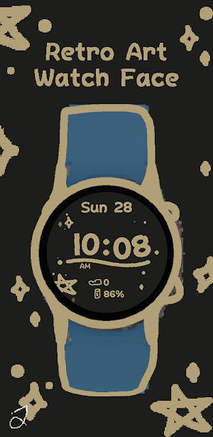 Retro Art Watch Face Screenshot 0