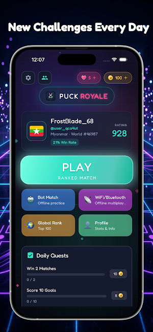 Puck Royale: Air Hockey Screenshot 2