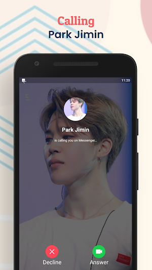 Park Jimin Fake Chat & Call Screenshot 2