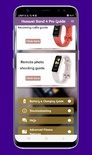 huawei band 4 pro guide Screenshot 1