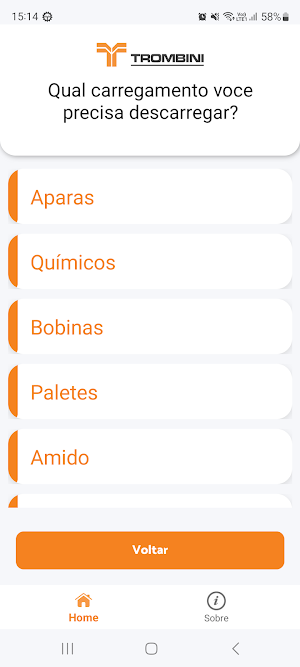 Trombini APP Rotas Screenshot 1