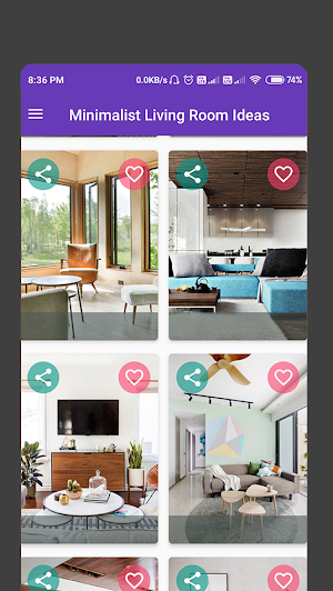 Minimalist Living Room Ideas Screenshot 1