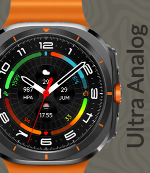 Ultra Analog Watch Face Screenshot 2