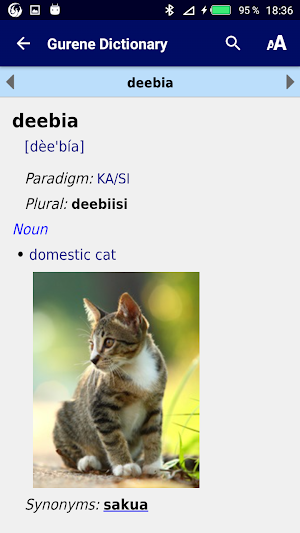 Gurene dictionary Screenshot 0