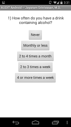 AUDIT Android: J Srinivasan MD Screenshot 1