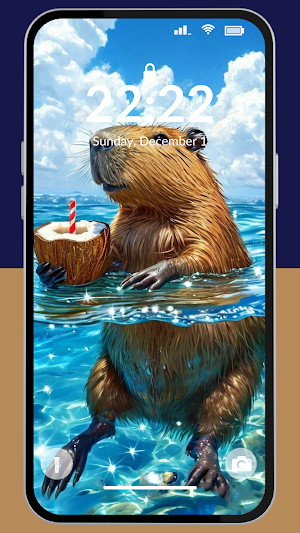 Capybara Vibes Wallpaper 4K Screenshot 0