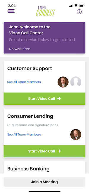 Bank5 Connect Video Banking Screenshot 2
