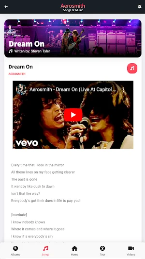 Songs & Music: Aerosmith Screenshot 3